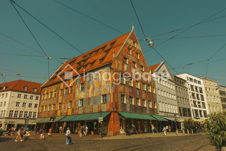 Colorful City Building