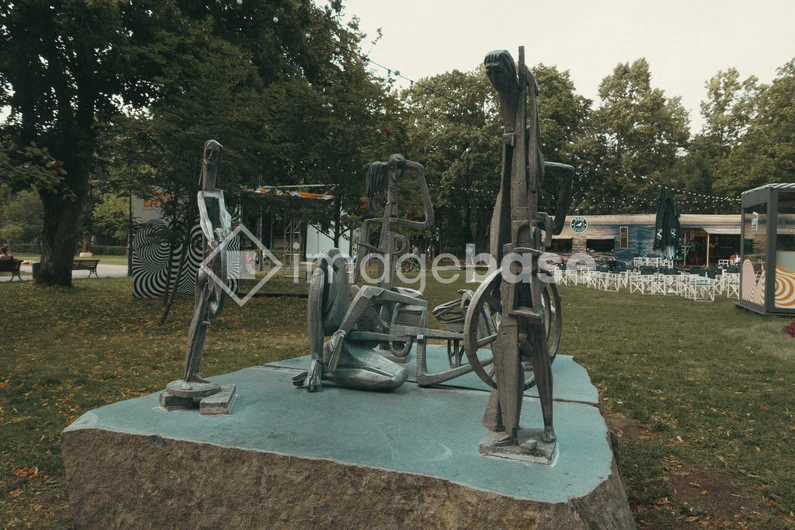 Park Sculpture Scene