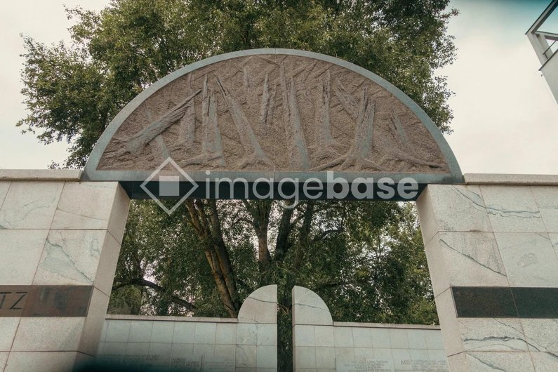 Architectural Arch with Tree Relief