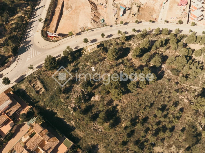 Aerial View of a Rural Landscape