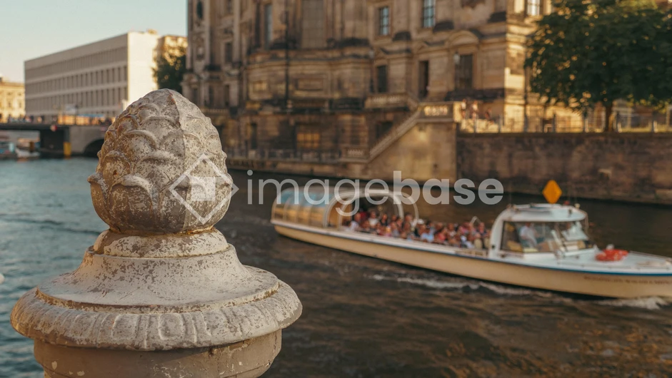 Riverside Scenic View with Boat