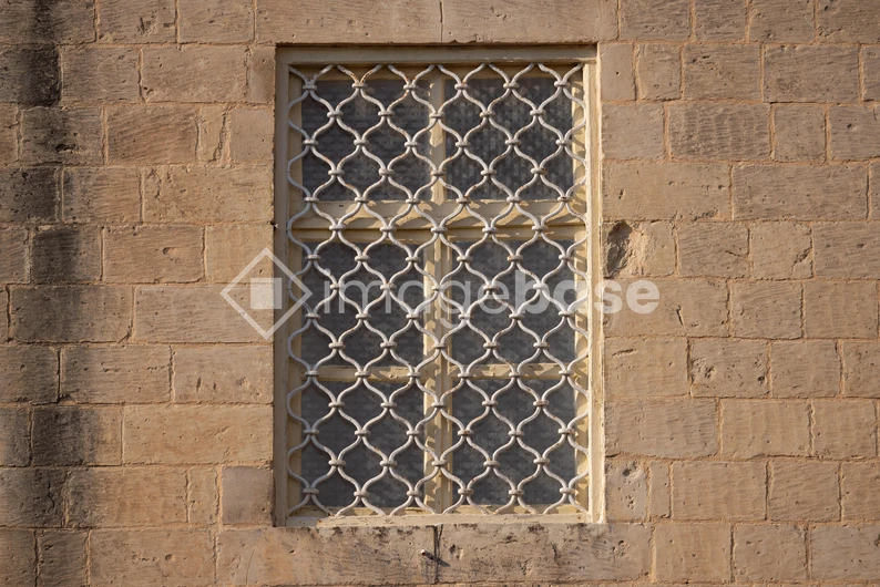 Brick Wall with Decorative Window