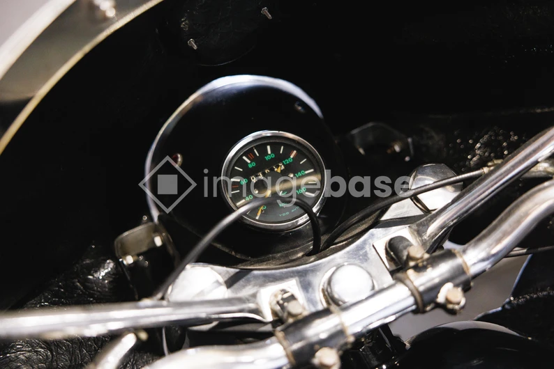 Motorcycle Speedometer Close-up