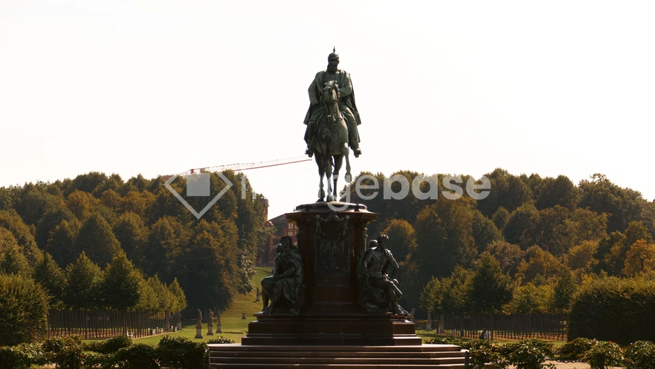 Equestrian Statue in Park