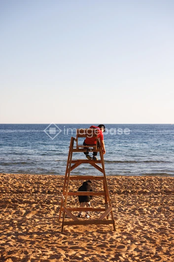 Beach Lifeguard Scene