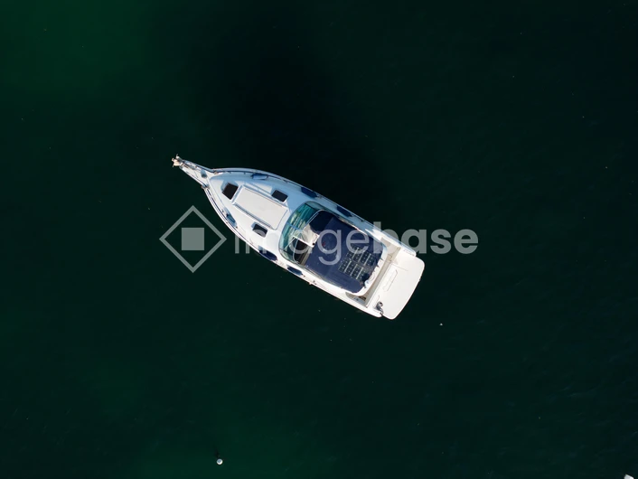 Aerial View of a Yacht