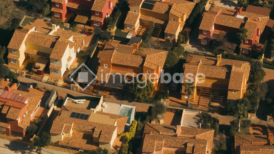 Aerial View of Residential Area