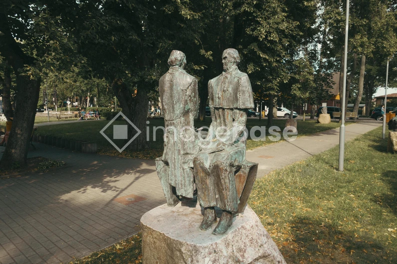 Statues in a Park