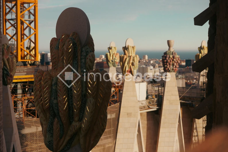 Architectural Highlights Against a Cityscape