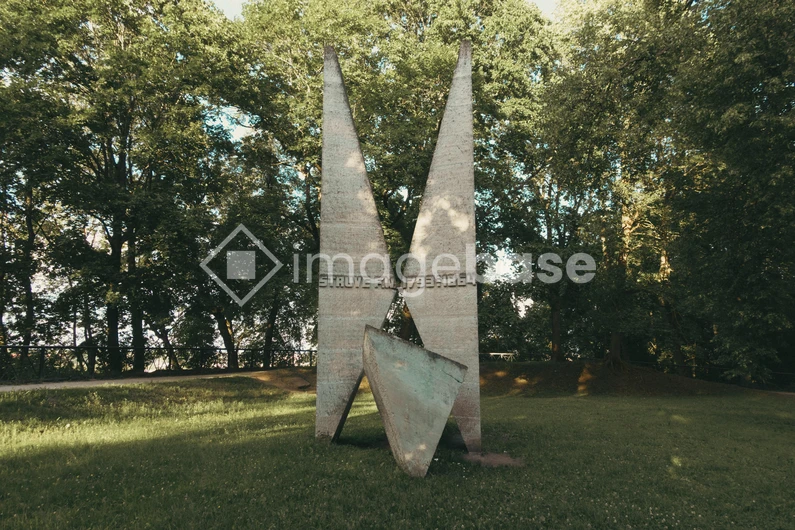 Modern Sculpture in Park