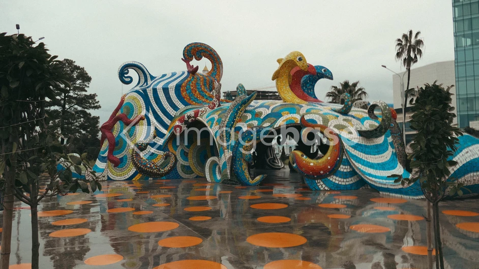 Vibrant Artistic Structure