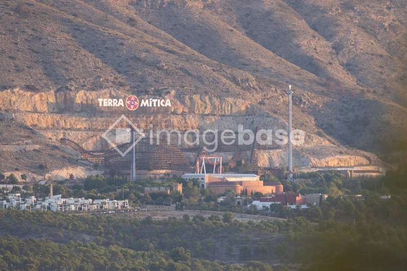 Terra Mitica Theme Park in Mountain Landscape
