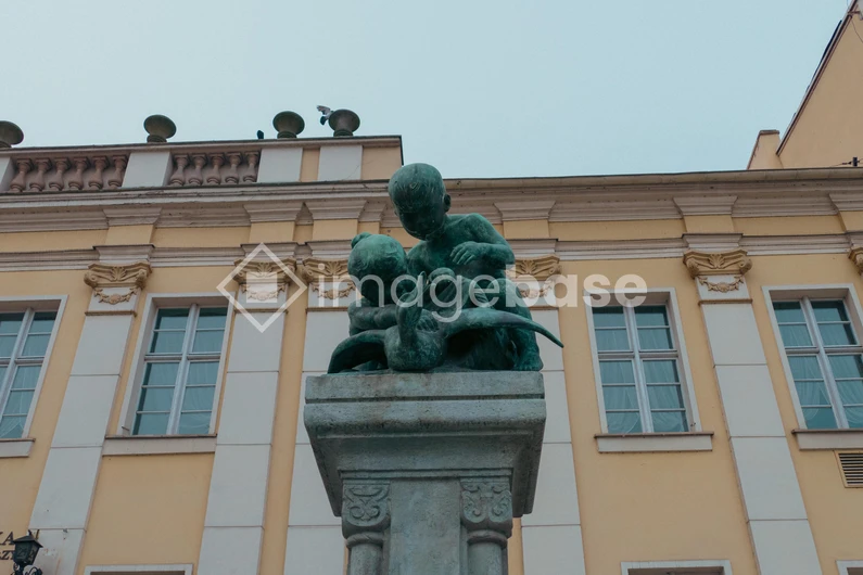 Urban Sculpture on Historical Building