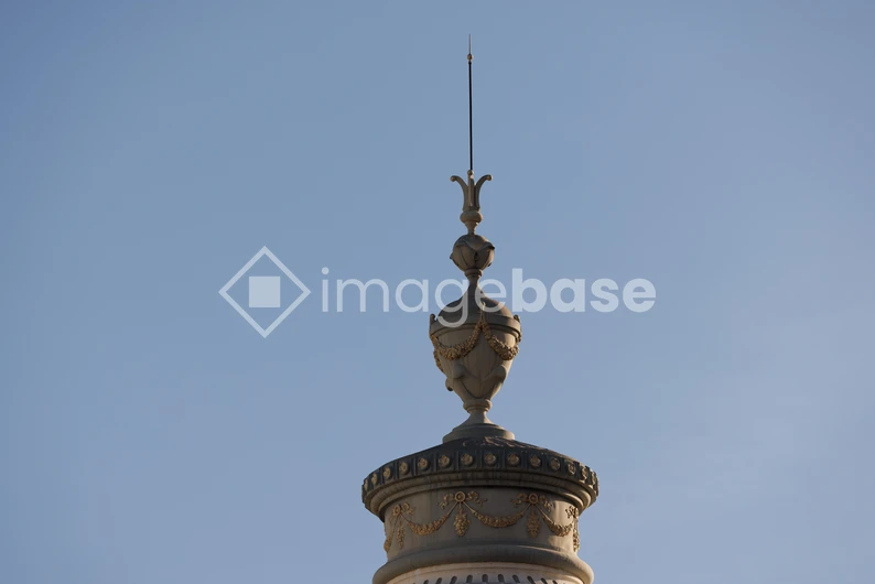 Architectural Detail Under Clear Sky