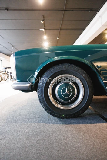 Vintage Car Wheel Close-Up