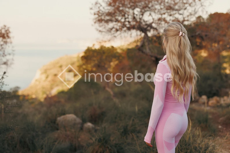 Woman in Outdoor Landscape