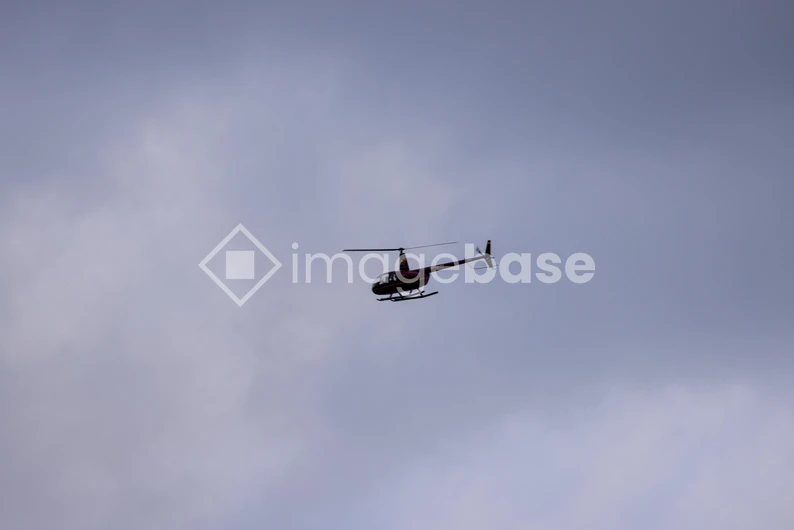 Helicopter in Flight