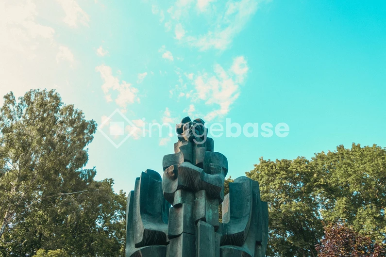 Modern Sculpture in Park
