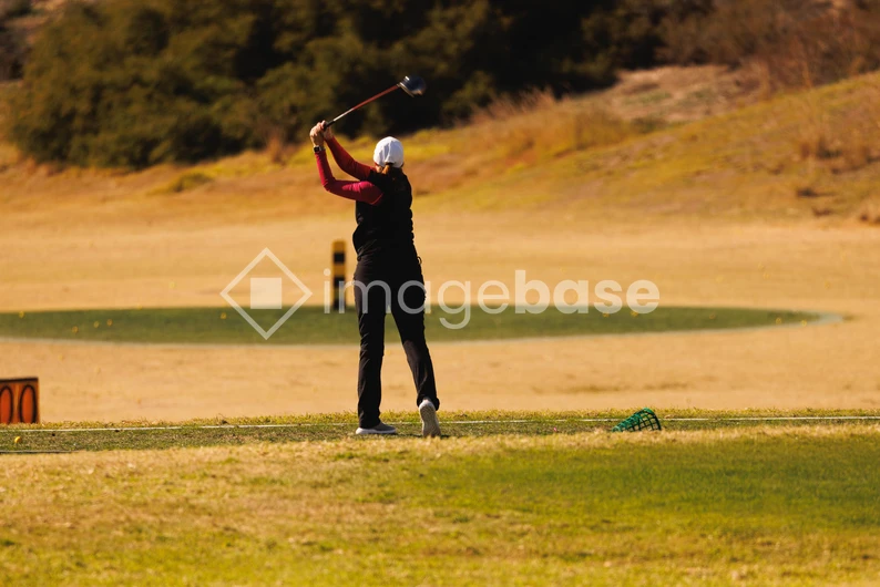 Golfer in Action