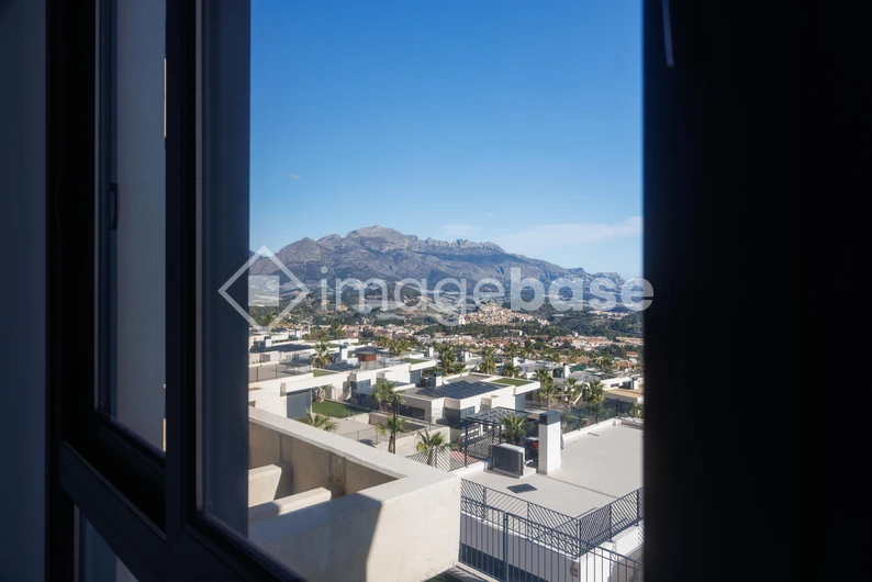 Mountainside View from Window