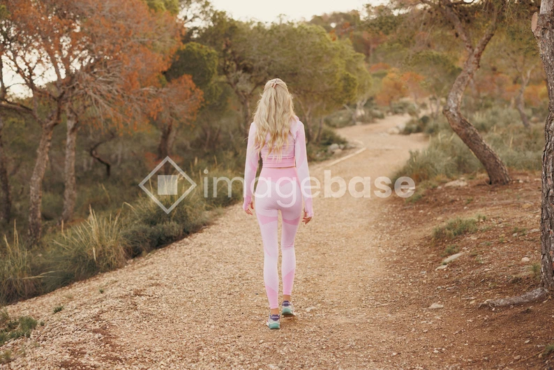 Woman Walking in Nature