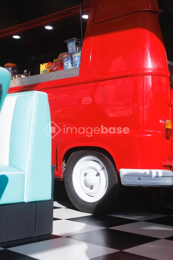 Retro Food Truck Scene