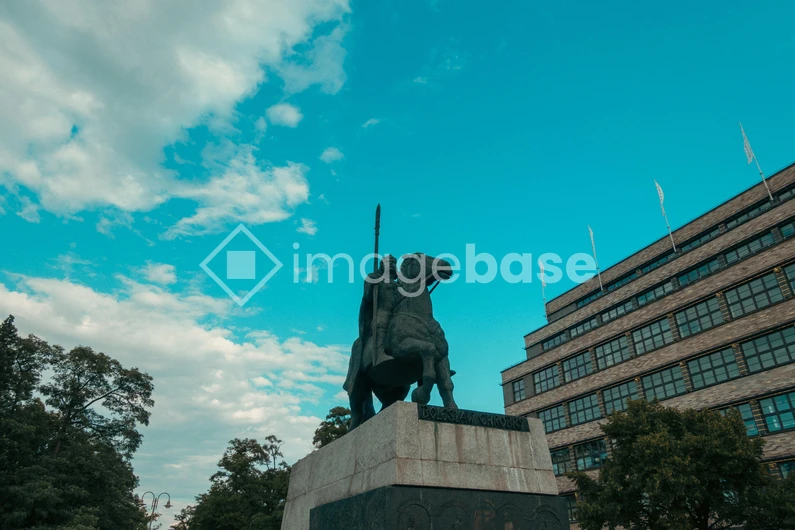 Equestrian Statue Against Sky