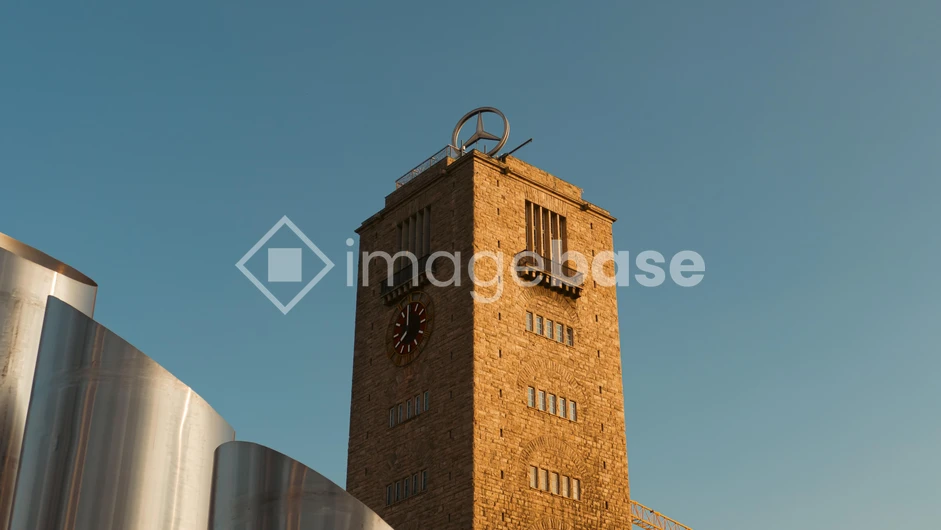 Clock Tower at Sunset