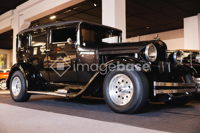 Vintage Car in Showroom