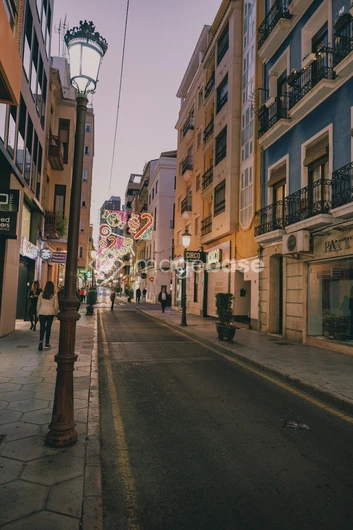 Evening City Street