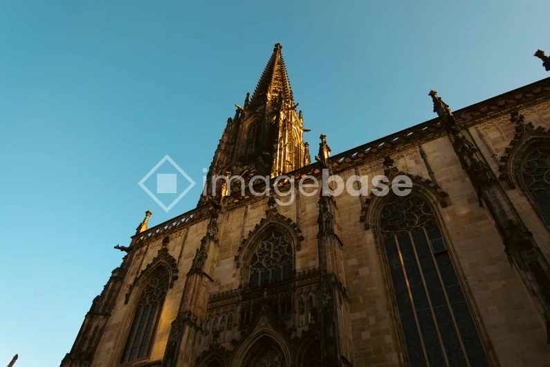 Gothic Cathedral at Sunset