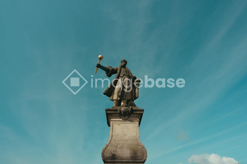 Statue Against Blue Sky