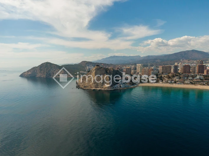Coastal Cityscape with Rocky Peninsula