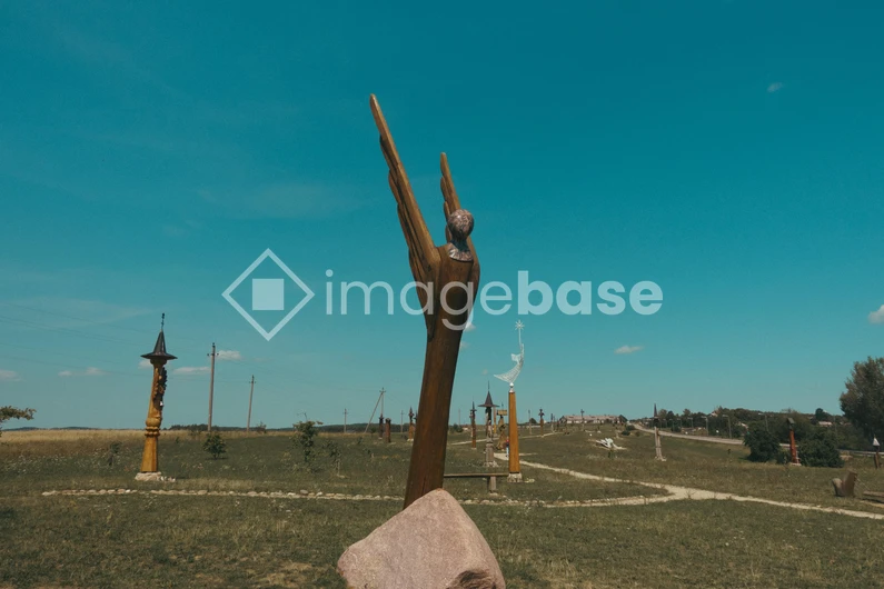 Sculpture Park in Natural Landscape