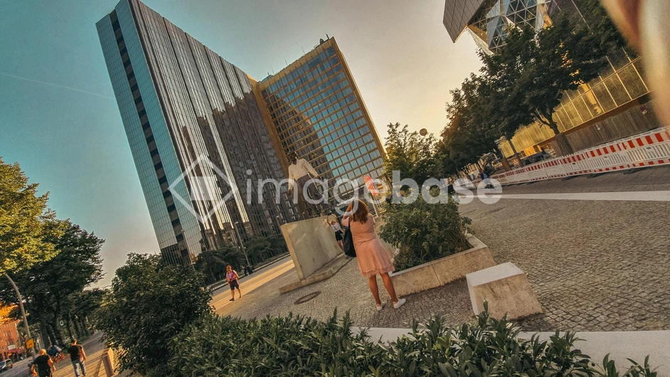 Urban Stroll at Sunset