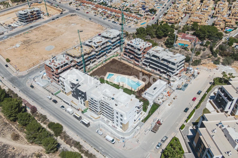 Aerial View of Urban Construction