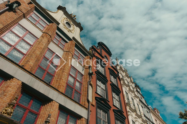 Historic Architecture Under a Cloudy Sky