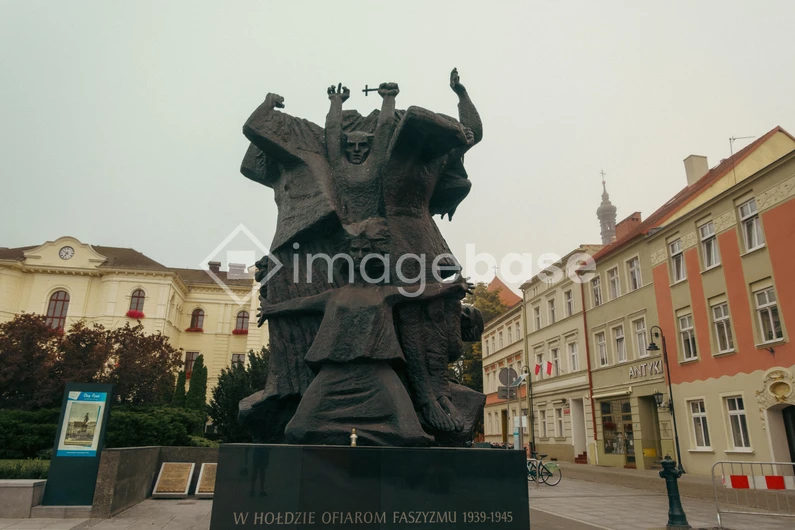 Historic Monument in Urban Square