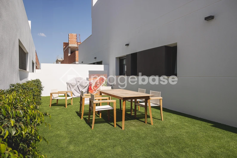 Outdoor Patio with Garden Furniture