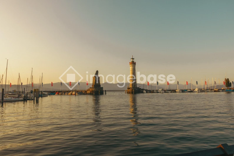 Serene Harbor at Sunset