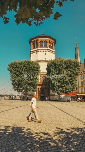 Historic Tower on Sunny Day