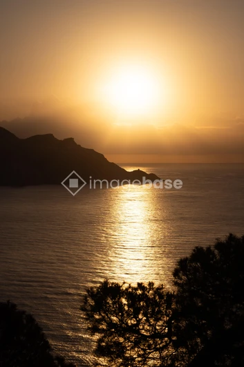 Sunset Over the Sea