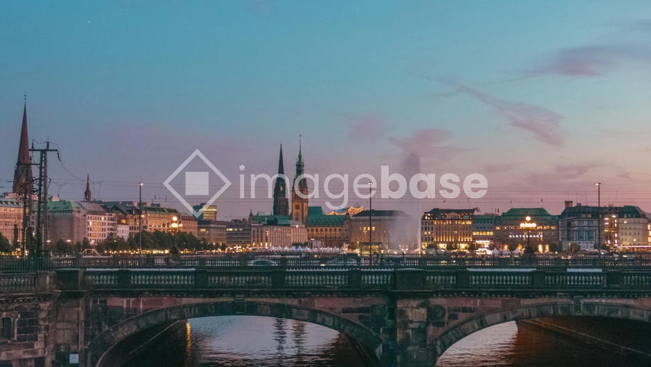 Scenic Evening Cityscape