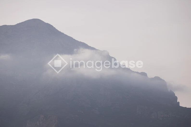 Misty Mountain Scene