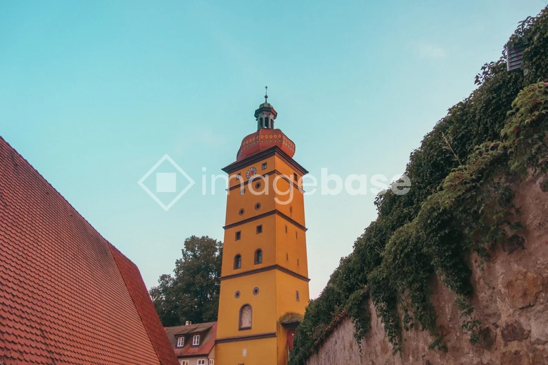 Historic Tower at Sunset