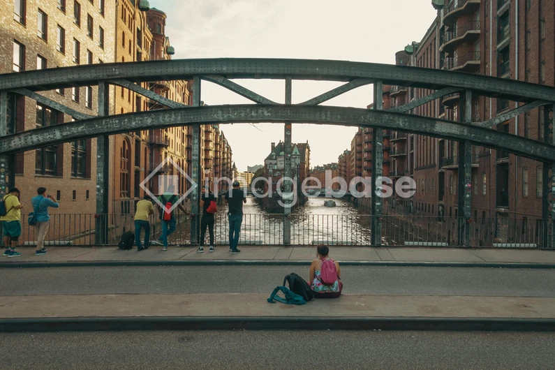 Urban Bridge Scene