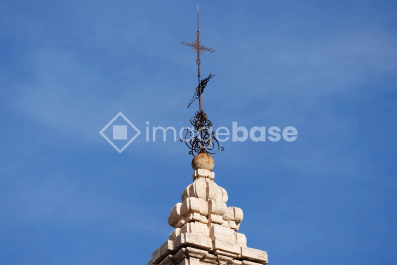 Church Spire Against Blue Sky