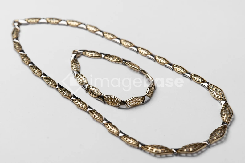 Gold and Silver Jewelry Set
