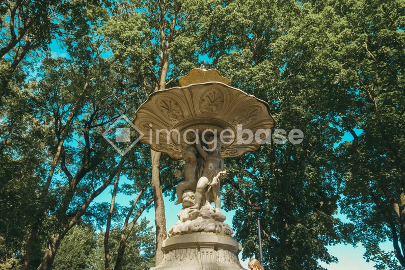 Ornate Fountain in the Park