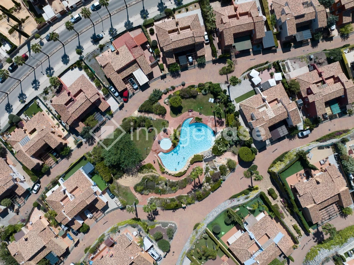 Aerial View of a Residential Neighborhood